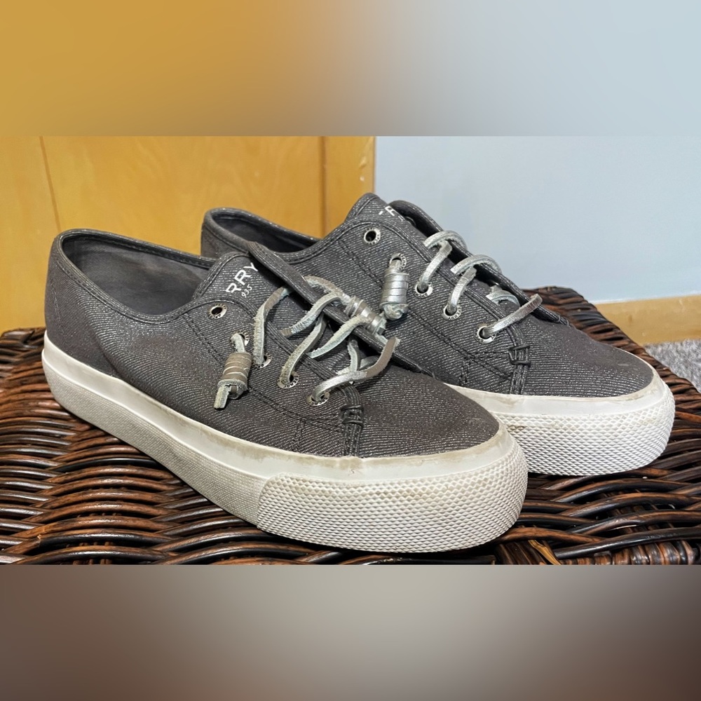 Sperry Top-Sider - Metallic Gray - Women’s Size 6.5